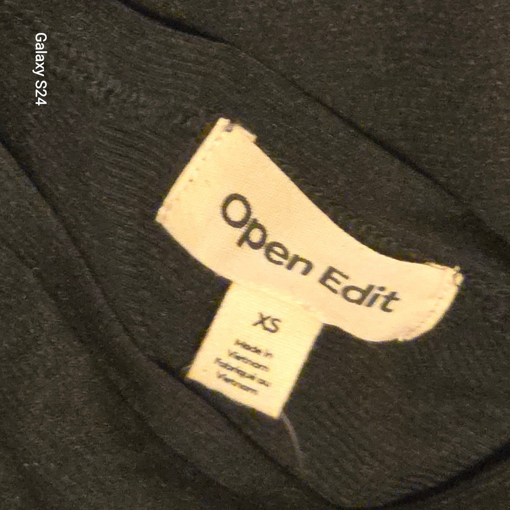 NWT Open Edit XS Black Dress Sleeveless One Shoulder Mini Bodycon Party - Picture 4 of 6